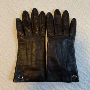 COACH - brown leather gloves - small - never worn